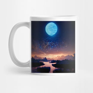 Blue Moon Skyline Mug